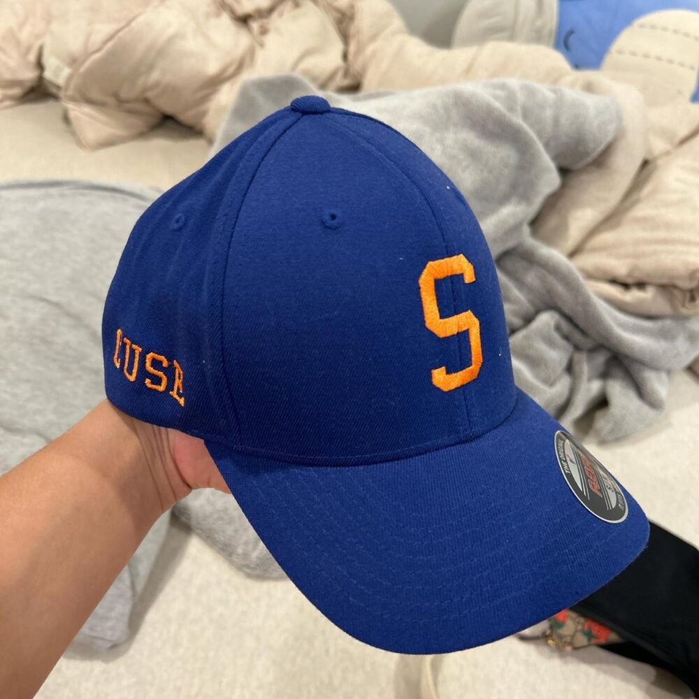 Men's Blue and Navy Hat